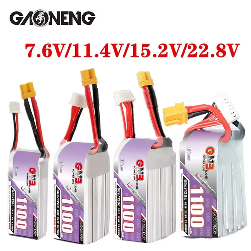 GNB 1100mAh 2S 3S 4S 6S 60C/12 - Drone Battery 3S 评论和价格
